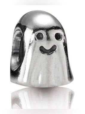 Pandora Ghost Charm Bead Sterling Silver Authentic Retired